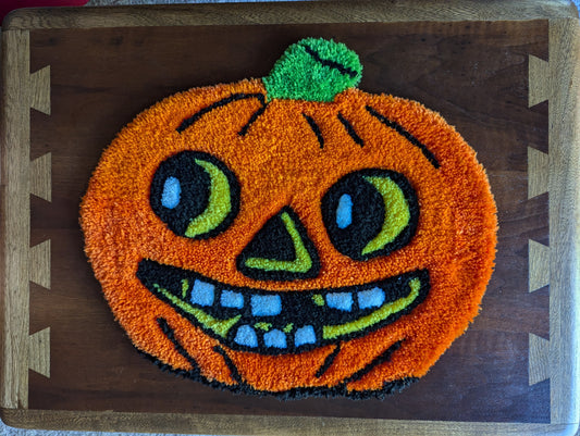 Handtufted Jack-o-Lantern Rug